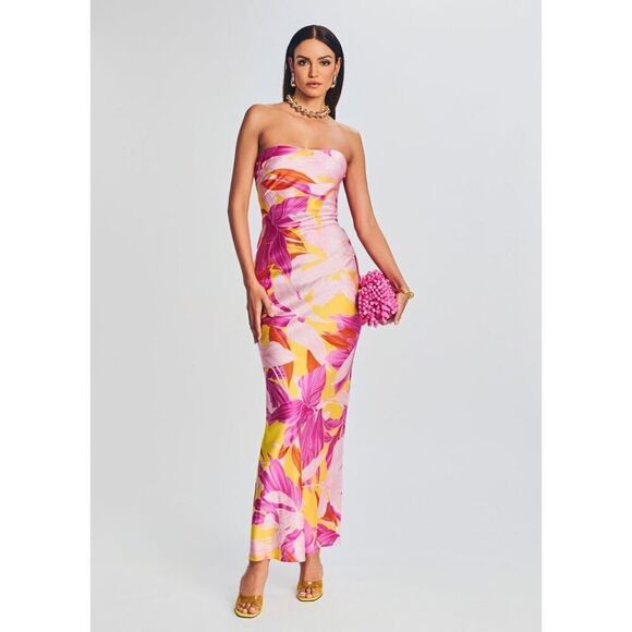 Retrofete KEATON SILK DRESS Botanical Floral small - Picture 2 of 10